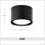 Dimmable Round LED Downlight SMD 5730 7W 9W 15W 18W 24W 30W AC85-265V White Ceiling Spot Lamp Living Room and Bedroom Lighting