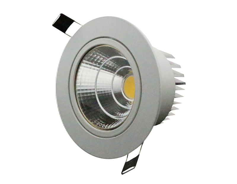 White-round LED COB Downlight Dimmable COB Downlight Light 5W/7W/9W/12W AC85-265V LED Cabinet Light