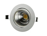 White-round LED COB Downlight Dimmable COB Downlight Light 5W/7W/9W/12W AC85-265V LED Cabinet Light