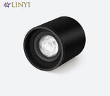 Black White Dimmable Cylinder LED Downlights 6W 10W 12W 15W 22W COB Ceiling Spot Lighting AC85-265V Round Lamps Lndoor Lighting