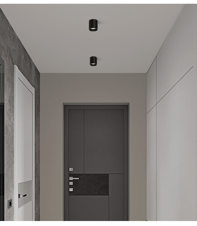 Black White Dimmable Cylinder LED Downlights 6W 10W 12W 15W 22W COB Ceiling Spot Lighting AC85-265V Round Lamps Lndoor Lighting