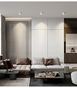 Black White Dimmable Cylinder LED Downlights 6W 10W 12W 15W 22W COB Ceiling Spot Lighting AC85-265V Round Lamps Lndoor Lighting