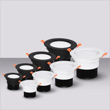 Dimmable Led Downlight 3W 5W 7W 9W 12W 15W Cob Led Spot AC110V / 220V Ceiling Lamp Recessed Downlights Round Spot Light