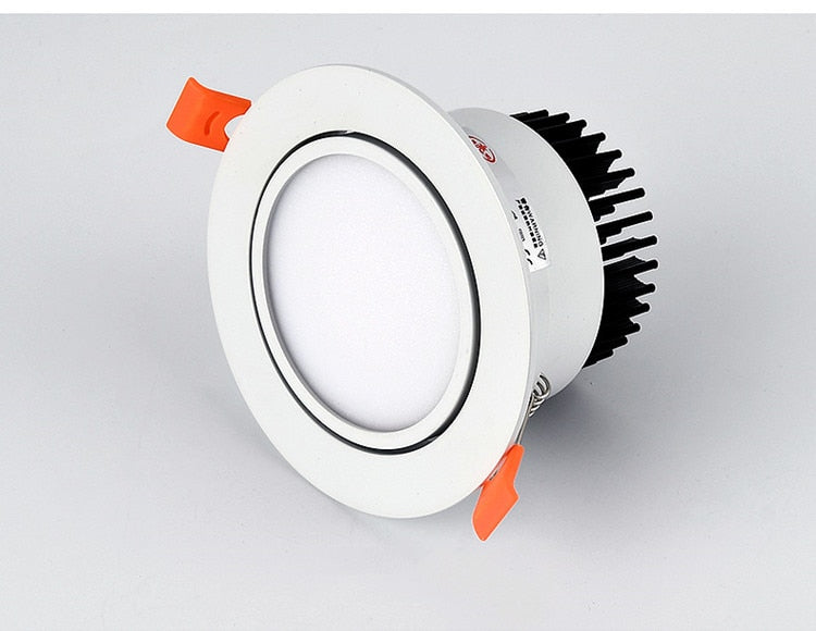 Dimmable Led Downlight 3W 5W 7W 9W 12W 15W Cob Led Spot AC110V / 220V Ceiling Lamp Recessed Downlights Round Spot Light