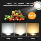 Dimmable Led Downlight 3W 5W 7W 9W 12W 15W Cob Led Spot AC110V / 220V Ceiling Lamp Recessed Downlights Round Spot Light