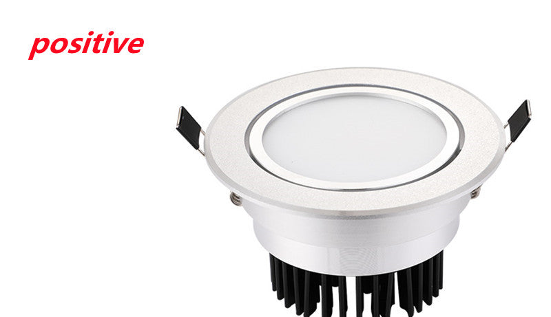 Silver Round Dimmable Recessed LED Downlight 5W 7W 9W 12W 15W 18W 21W 25W Recessed COB Ceiling Spot Light 3000K 4000K 6000K AC90-265V