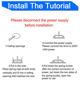 Downlight 3W 5W 3000k 4000k 6500k led Downlight 5Pcs AC 220V-240V led Downlight Kitchen living room Indoor recessed downlight