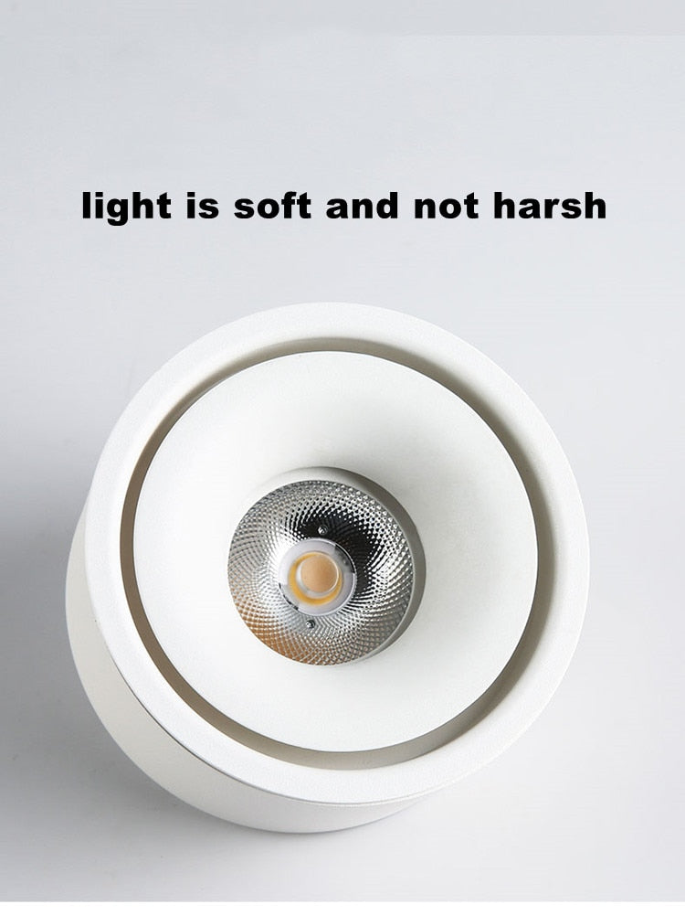 Dimmable 7W 15W LED Downlight Ceiling Spotlights Nordic Lighting For Kitchen Aisle Spot Light Surface Mounted AC90-260V