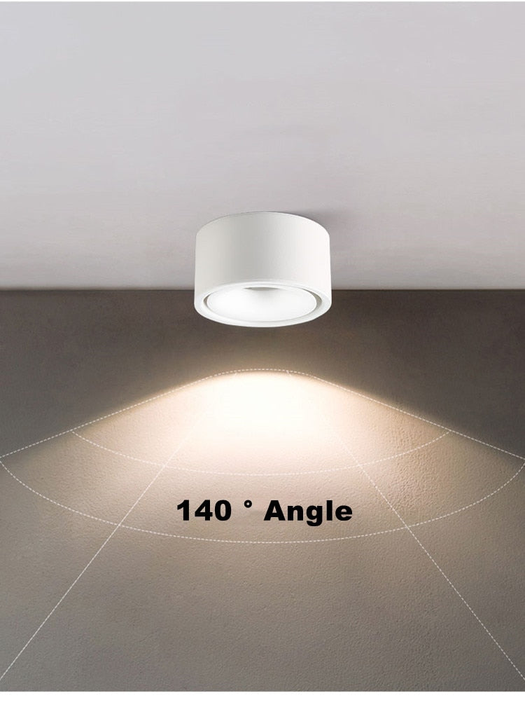 Dimmable 7W 15W LED Downlight Ceiling Spotlights Nordic Lighting For Kitchen Aisle Spot Light Surface Mounted AC90-260V