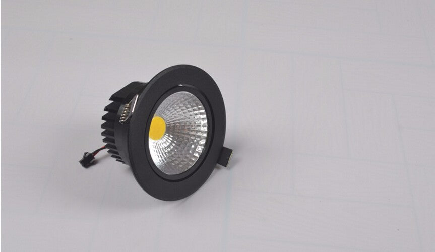 Dimmable 10W COB LED Downlight+Power Driver Warm/Cool/Natural White Fixture Recessed Ceiling Down Lights Lamps