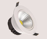 Dimmable 10W COB LED Downlight+Power Driver Warm/Cool/Natural White Fixture Recessed Ceiling Down Lights Lamps