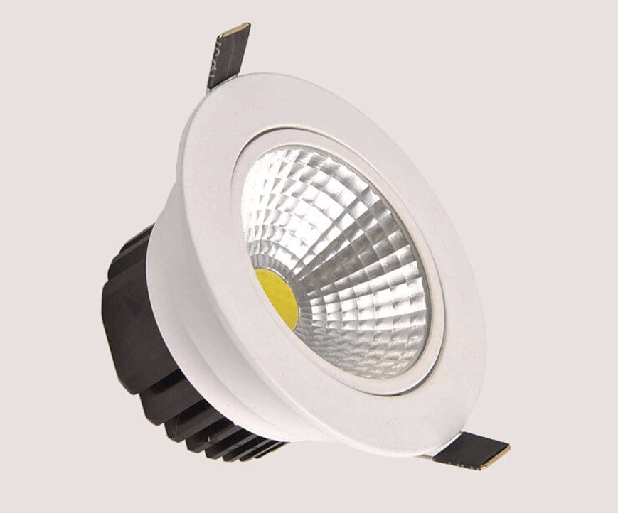 Dimmable 10W COB LED Downlight+Power Driver Warm/Cool/Natural White Fixture Recessed Ceiling Down Lights Lamps