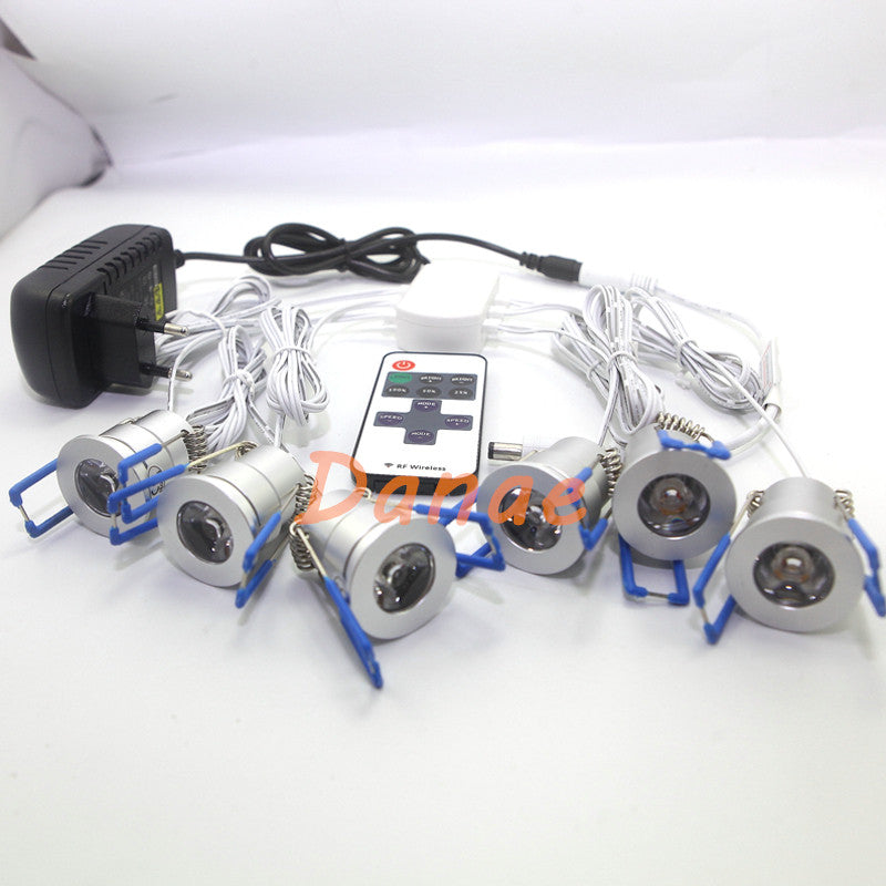 LED Spotlight Mini LED Downlight Warm Cool White 1.5W DC12V LED Cabinet Lights Indoor Lighting for Home Mall Store