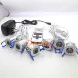 LED Spotlight Mini LED Downlight Warm Cool White 1.5W DC12V LED Cabinet Lights Indoor Lighting for Home Mall Store