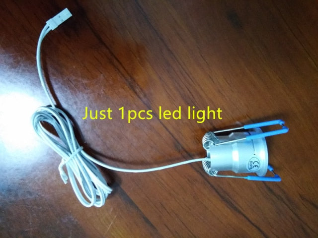 LED Spotlight Mini LED Downlight Warm Cool White 1.5W DC12V LED Cabinet Lights Indoor Lighting for Home Mall Store