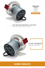 White Led Downlight Recessed Indoor Led Ceiling Lamp 7W AC85~265V Led Spot Lamp For Living Room Foyer Bar Counter Office