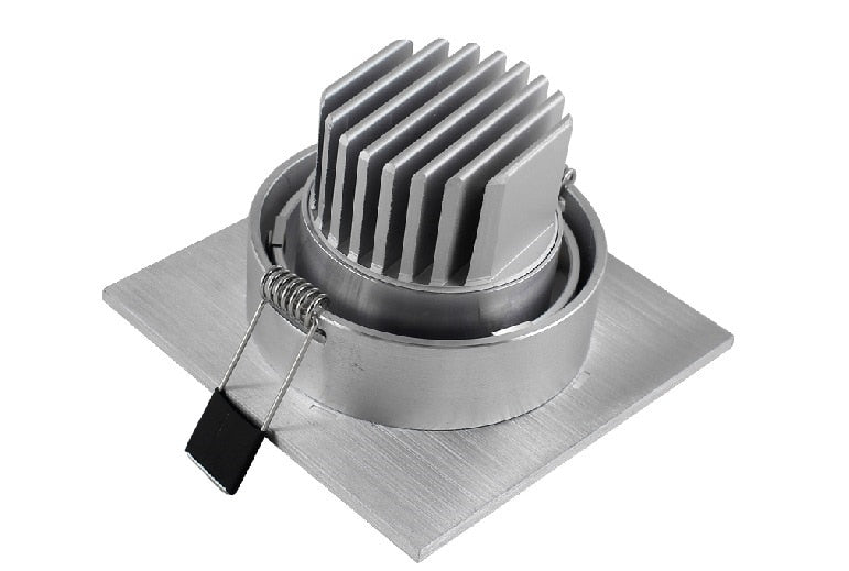 Limited Square Silver Bright Recessed 5w Led Dimmable Downlight Cob Spot Light Decoration Ceiling Lamp Ac 110v 220v Sp