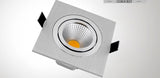 Limited Square Silver Bright Recessed 5w Led Dimmable Downlight Cob Spot Light Decoration Ceiling Lamp Ac 110v 220v Sp
