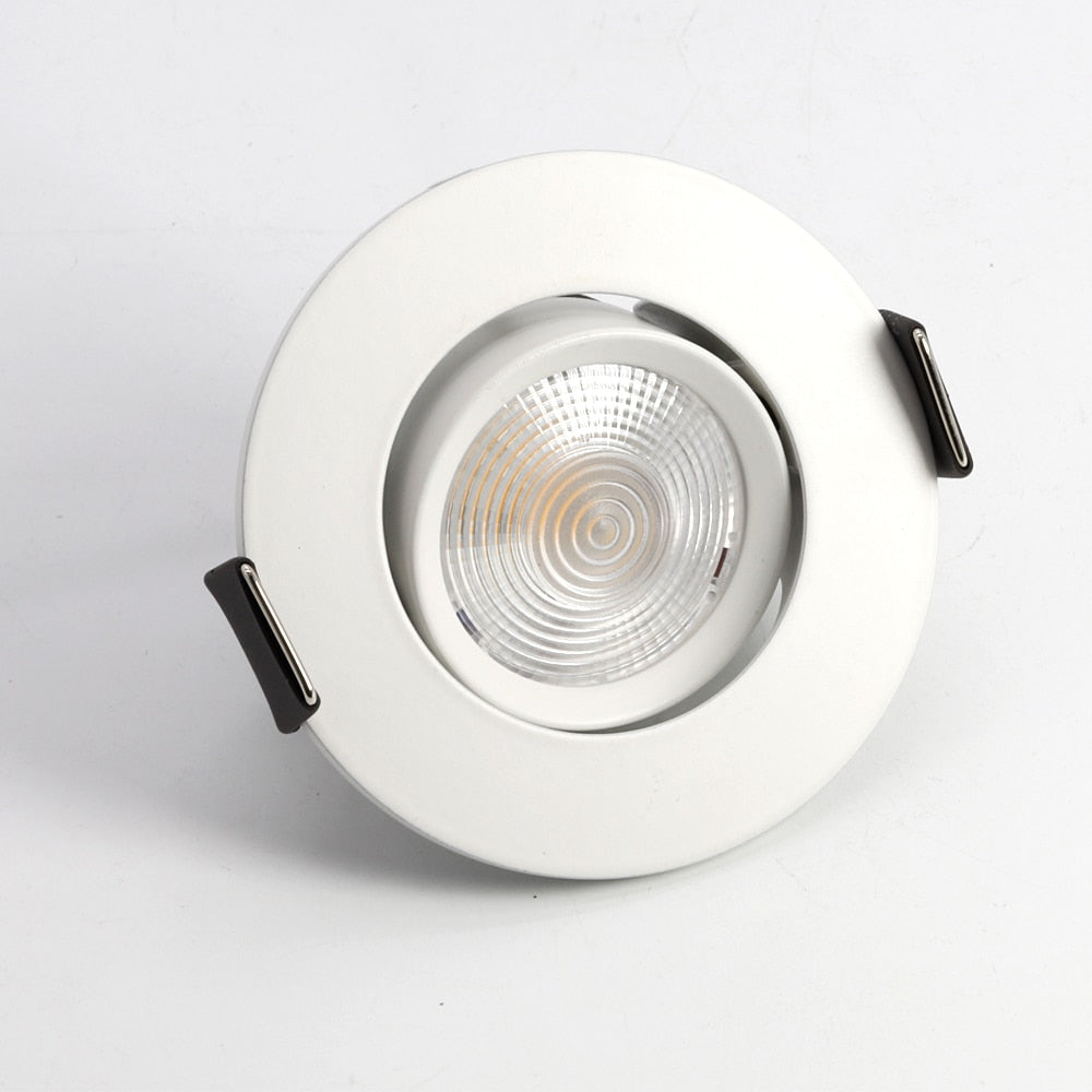 Downlight 3W 5W 7W 10W 12W Spot led downlight AC 220V White Ultra Thin Aluminum Round Recessed LED Spot Lighting