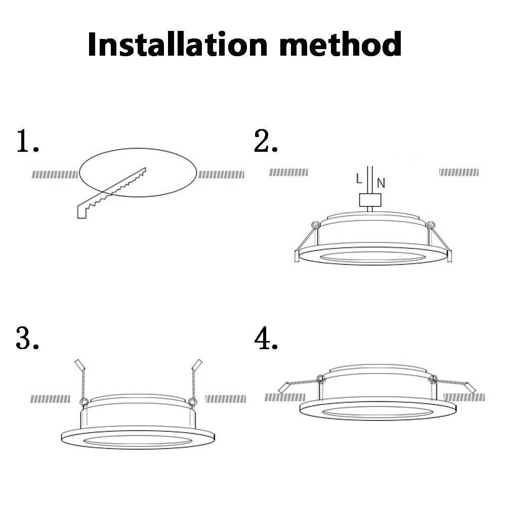 Downlight 3W 5W 7W 10W 12W Spot led downlight AC 220V White Ultra Thin Aluminum Round Recessed LED Spot Lighting