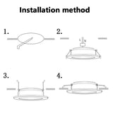 Downlight 3W 5W 7W 10W 12W Spot led downlight AC 220V White Ultra Thin Aluminum Round Recessed LED Spot Lighting