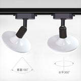 Adjustable LED COB Track Light Aluminum Ceiling Track 36W Lighting Modern Round Rail Spotlights For Home Living Room Store
