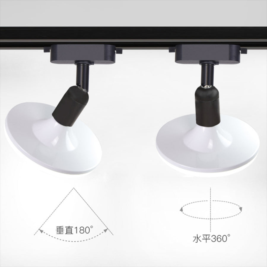 Adjustable LED COB Track Light Aluminum Ceiling Track 36W Lighting Modern Round Rail Spotlights For Home Living Room Store