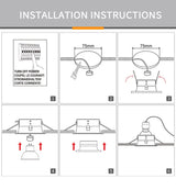 Waterproof Bathroom 1PCS Anti Glare Downlight IP65 GU10 MR16 Matt Black White Recessed Ceiling Spot Light Fitting Terminal Block