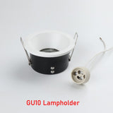 Waterproof Bathroom 1PCS Anti Glare Downlight IP65 GU10 MR16 Matt Black White Recessed Ceiling Spot Light Fitting Terminal Block