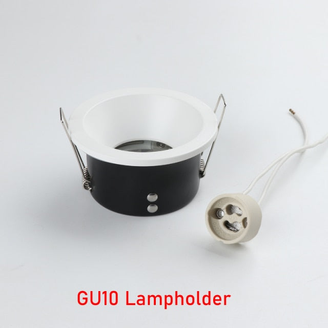 Waterproof Bathroom 1PCS Anti Glare Downlight IP65 GU10 MR16 Matt Black White Recessed Ceiling Spot Light Fitting Terminal Block