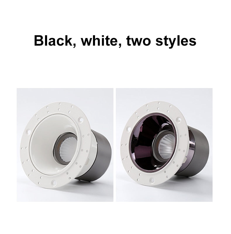 Recessed Ceiling COB Downlight Dimmable Led Lamp Deep Anti-Glare Led Spot 12W Lighting Living Room Bedroom Hotel Cafe Lampar 220