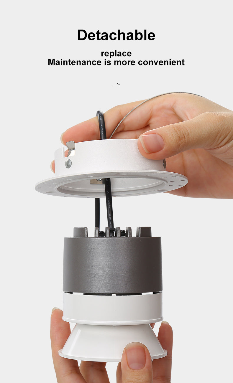 Recessed Ceiling COB Downlight Dimmable Led Lamp Deep Anti-Glare Led Spot 12W Lighting Living Room Bedroom Hotel Cafe Lampar 220