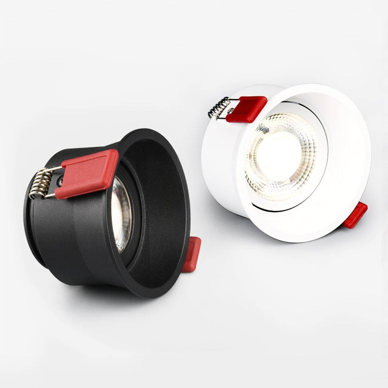 Dimmable Recessed Deep Anti-Glare COB LED Downlights 7W 10W 15W 20W LED Ceiling Spot Lights AC85~265V Indoor Background Lighting