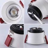 Dimmable Recessed Deep Anti-Glare COB LED Downlights 7W 10W 15W 20W LED Ceiling Spot Lights AC85~265V Indoor Background Lighting
