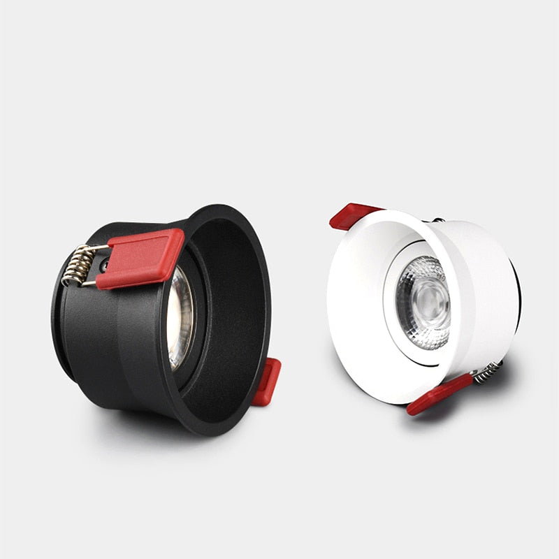 Dimmable Recessed Deep Anti-Glare COB LED Downlights 7W 10W 15W 20W LED Ceiling Spot Lights AC85~265V Indoor Background Lighting