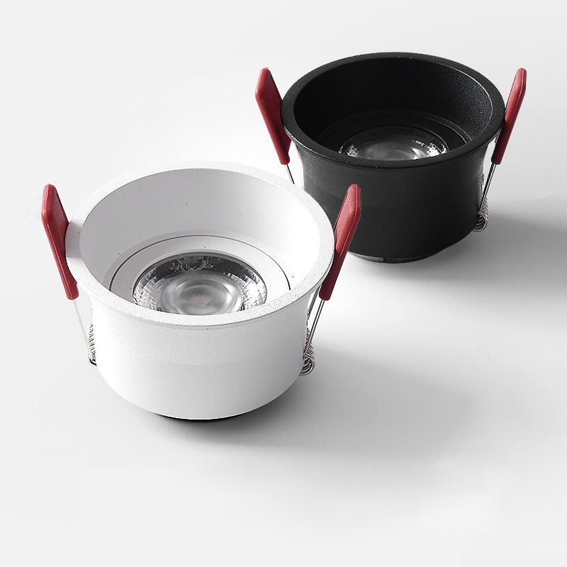 Dimmable Recessed Deep Anti-Glare COB LED Downlights 7W 10W 15W 20W LED Ceiling Spot Lights AC85~265V Indoor Background Lighting