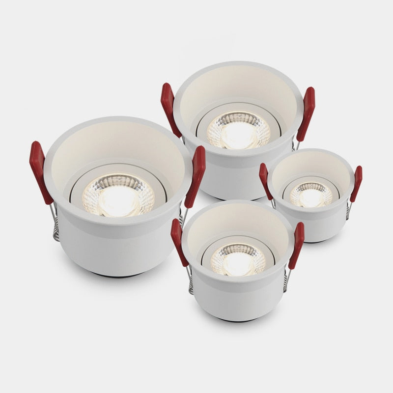 Dimmable Recessed Deep Anti-Glare COB LED Downlights 7W 10W 15W 20W LED Ceiling Spot Lights AC85~265V Indoor Background Lighting