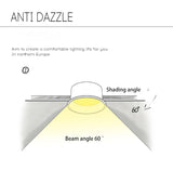 Brighter LED Downlights Dimmable AC85~265V Recessed Anti Glare 5W/7W/10W/15W Ceiling Spot Light Background Lamps Indoor Lighting