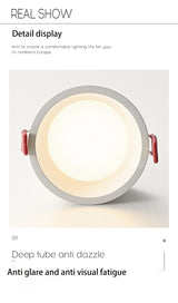 Brighter LED Downlights Dimmable AC85~265V Recessed Anti Glare 5W/7W/10W/15W Ceiling Spot Light Background Lamps Indoor Lighting
