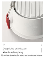 Brighter LED Downlights Dimmable AC85~265V Recessed Anti Glare 5W/7W/10W/15W Ceiling Spot Light Background Lamps Indoor Lighting