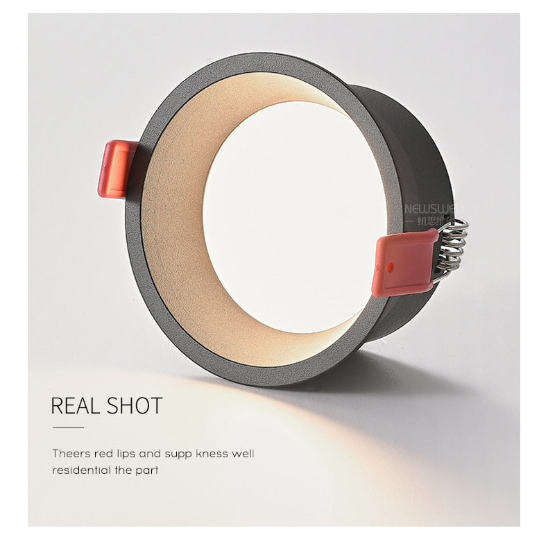 Brighter LED Downlights Dimmable AC85~265V Recessed Anti Glare 5W/7W/10W/15W Ceiling Spot Light Background Lamps Indoor Lighting