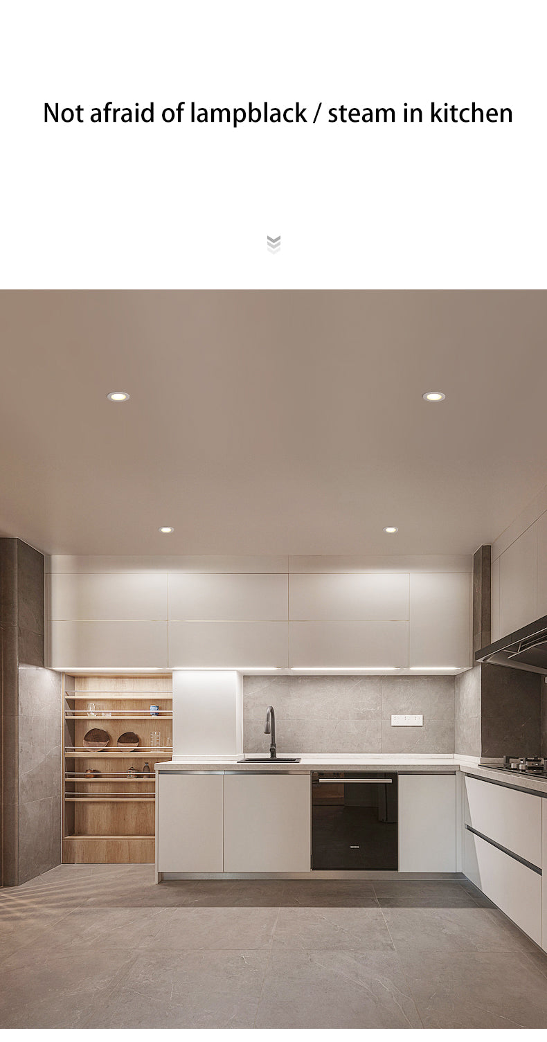 BRGT Waterproof LED Spotlights Recessed Ceiling Lamp White 7W 10W Downlight 110V 220V For Kitchen Bathroom Indoor Outdoor Lighting