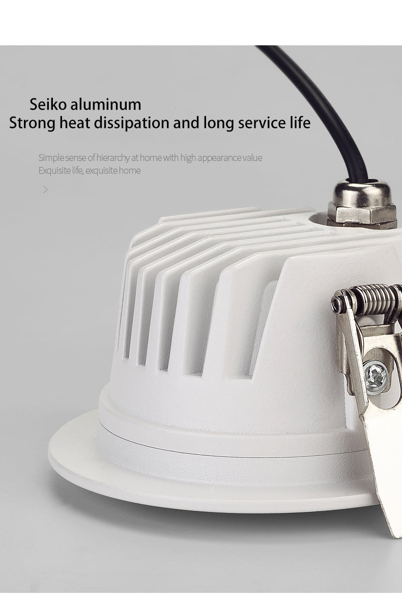 BRGT Waterproof LED Spotlights Recessed Ceiling Lamp White 7W 10W Downlight 110V 220V For Kitchen Bathroom Indoor Outdoor Lighting