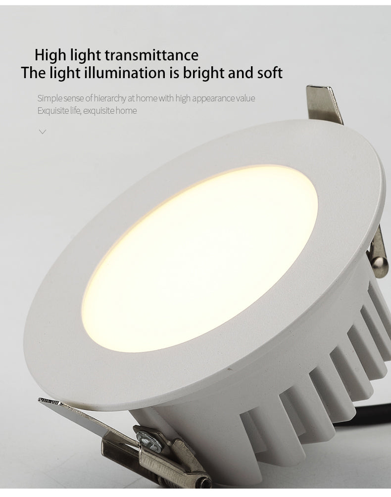 BRGT Waterproof LED Spotlights Recessed Ceiling Lamp White 7W 10W Downlight 110V 220V For Kitchen Bathroom Indoor Outdoor Lighting