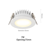 BRGT Waterproof LED Spotlights Recessed Ceiling Lamp White 7W 10W Downlight 110V 220V For Kitchen Bathroom Indoor Outdoor Lighting
