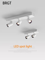 BRGT LED Spot Lights Surface Mounted 12W Ceiling Lamp Downlight Focos Rotatable Light For Kitchen Living Room Indoor Lighting