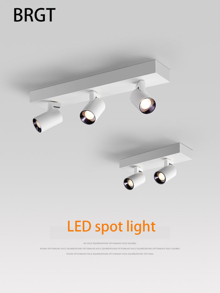 BRGT LED Spot Lights Surface Mounted 12W Ceiling Lamp Downlight Focos Rotatable Light For Kitchen Living Room Indoor Lighting