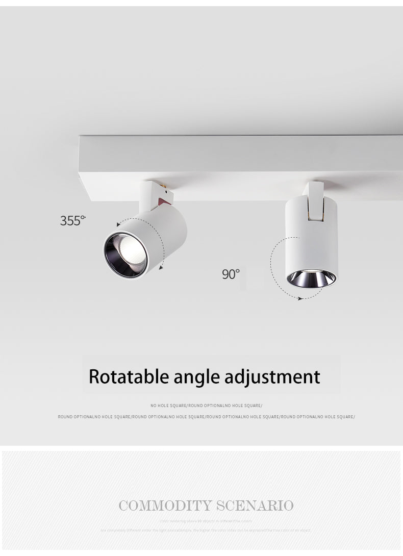 BRGT LED Spot Lights Surface Mounted 12W Ceiling Lamp Downlight Focos Rotatable Light For Kitchen Living Room Indoor Lighting