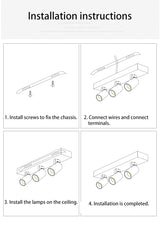 BRGT LED Spot Lights Surface Mounted 12W Ceiling Lamp Downlight Focos Rotatable Light For Kitchen Living Room Indoor Lighting