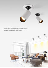 BRGT Borderless LED Spotlights Recessed Downlight 3W Aluminum White Ceiling Lamp Foco 110V 220V for Kitchen Shop Indoor Lighting